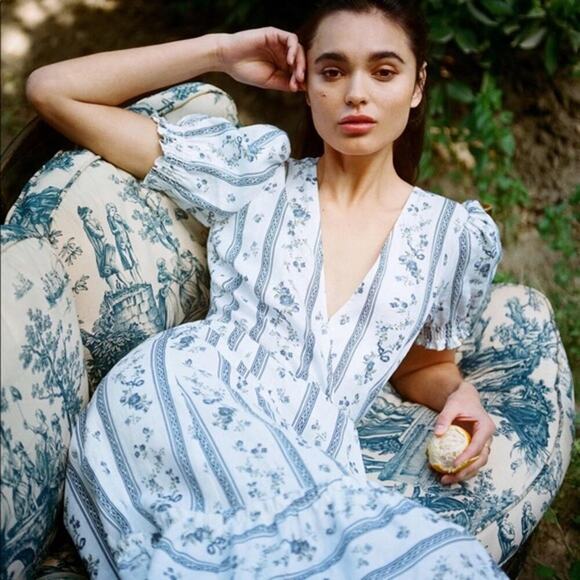 NWT Reformation Veronika Linen Dress Size Small - Picture 5 of 11